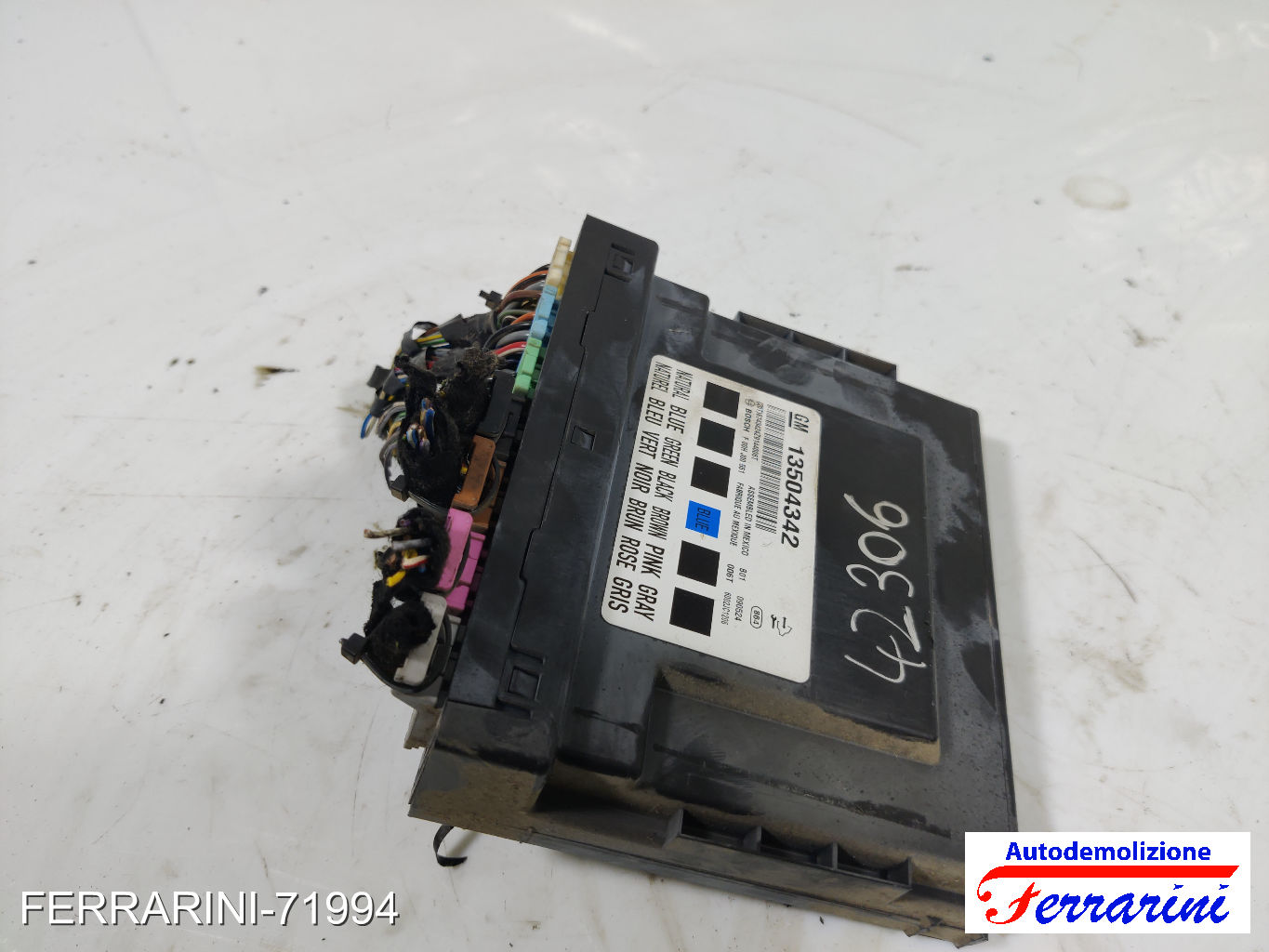 Body Computer OPEL INSIGNIA A G09 2.0 CDTI 2008-2017 13504342, CHFOOHJ00551