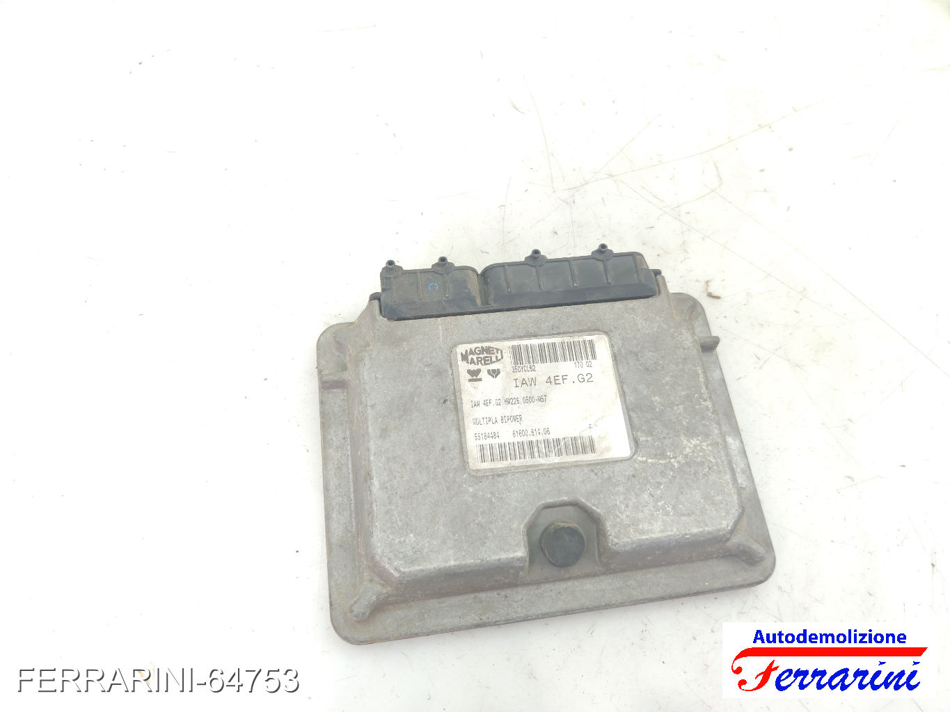 Centralina Motore FIAT MULTIPLA 186 1.6 16V BIPOWER 2001-2010 55184484, 350YCL62