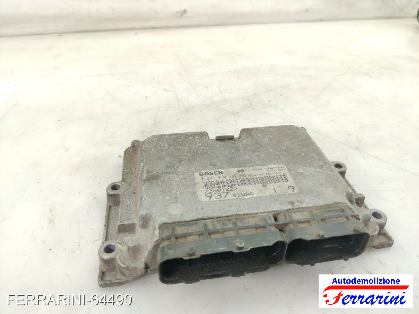 Centralina Motore ALFA ROMEO 147 937 1.9 JTD 2001-2010 73501227, 0281010332