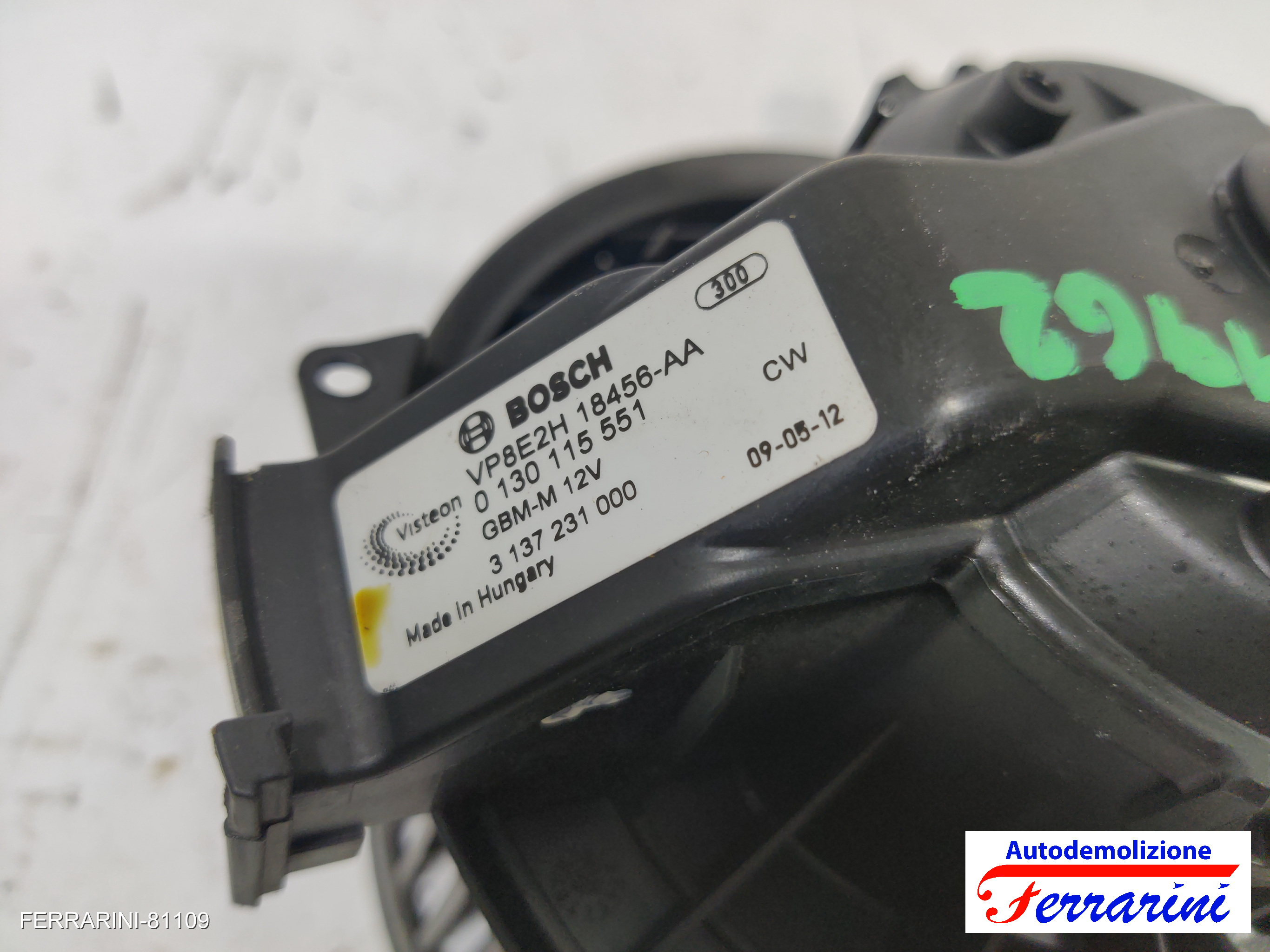 Ventola Stufa FORD FIESTA 6 CB1, CCN 2008-2012 1790329, 1538008, 8E2H18456AA