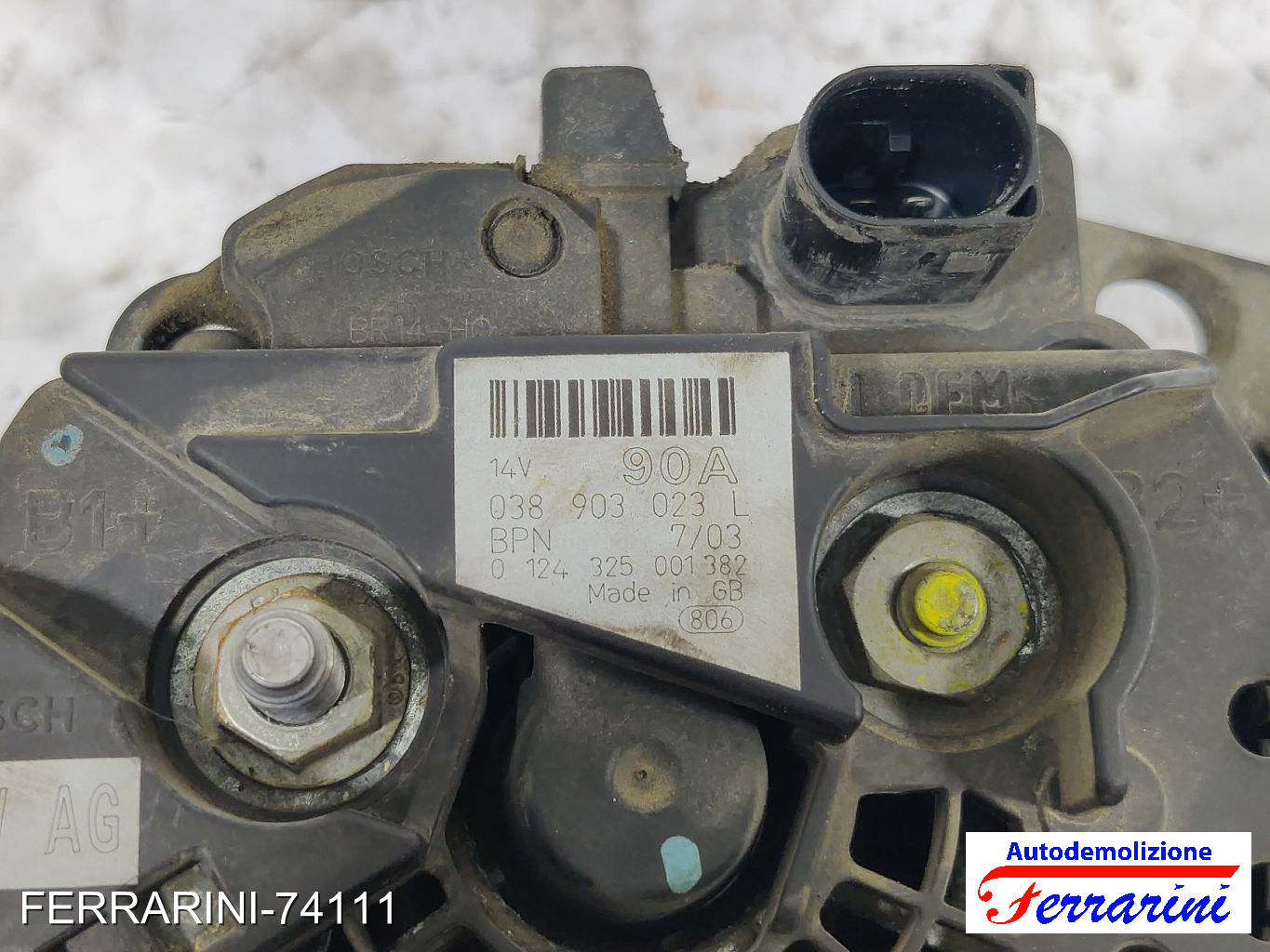 Alternatore SKODA FABIA 1 COMBI 6Y5 1.9 TDI 2000-2007