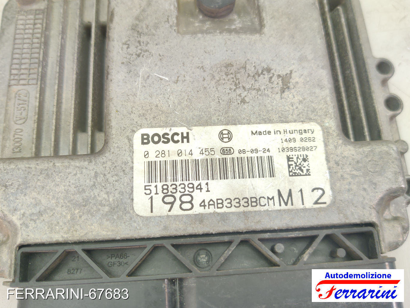 Kit Accensione FIAT BRAVO 2 198 1.6 D MULTIJET 2008-2014 0281014455 8