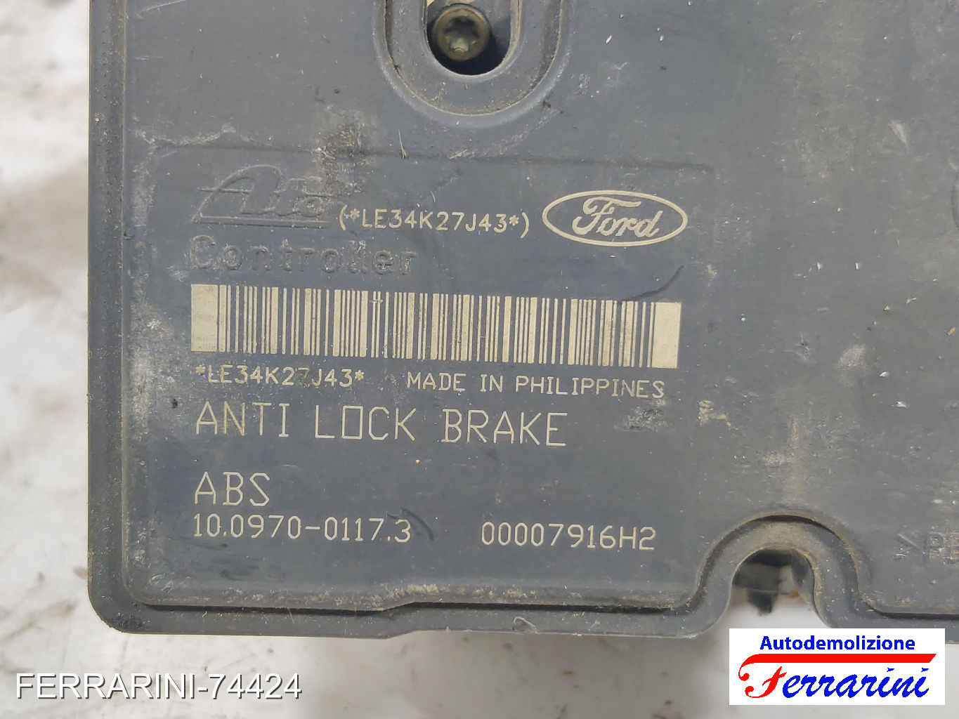 Centralina Pompa Abs FORD FIESTA 5 JD, JH 1.25 16V 2002-2008 4S612M110CC