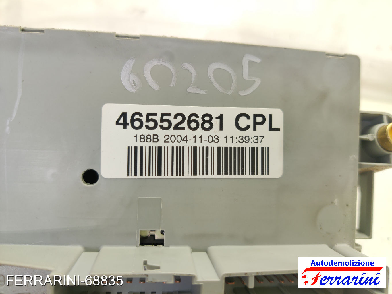 Body Computer FIAT PUNTO 188 1.3 JTD 16V 2003-2012 46552681, 406626, PA6GB20GF10