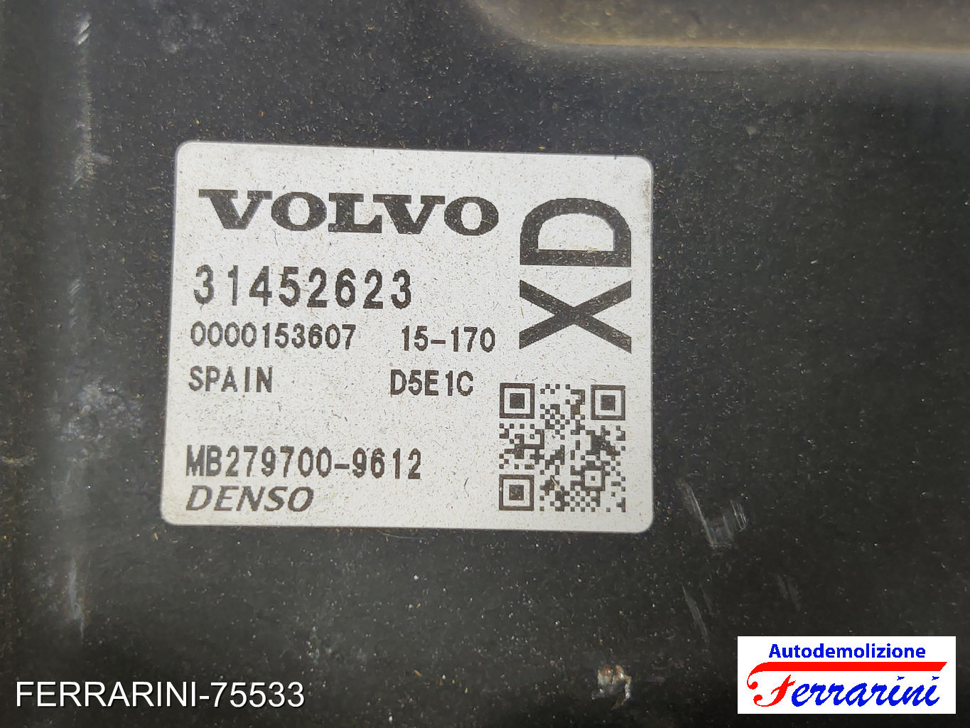 Centralina Motore VOLVO V60 1 155 2.0 D2 2015-2018 31452623, CU5T14A624BA