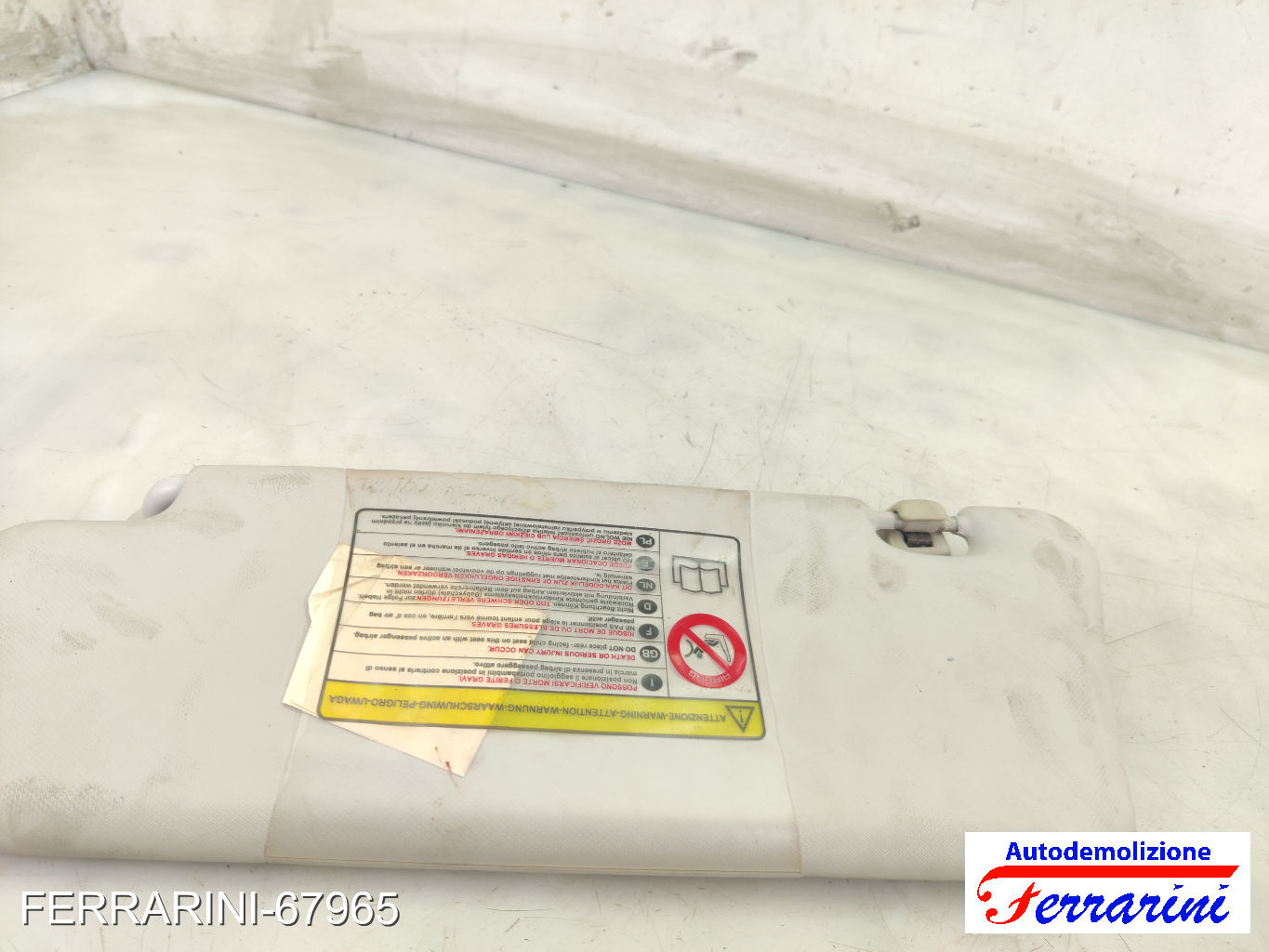 Aletta Parasole FIAT STILO SW 192 2005-2008 destro, dx 735420218, 38565