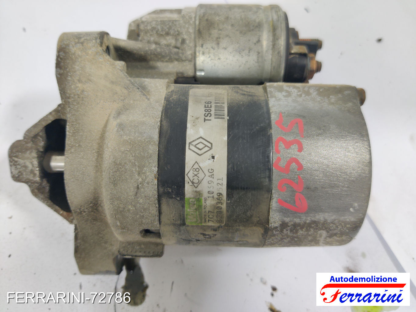 Motorino Avviamento RENAULT MODUS F/JP0 1.2 2004-2023 8200369521, 7701499651 10