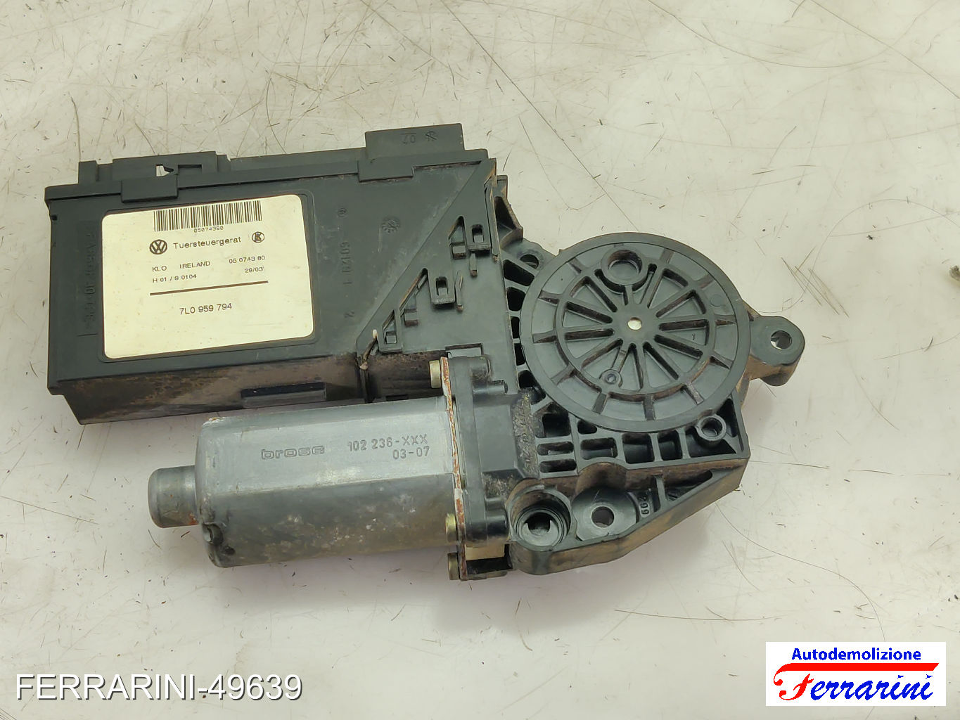 Motorino Alzavetro SKODA OCTAVIA 3 5E3, NL3, NR3 1.6 TDI 2012-2015 7L0959794 6