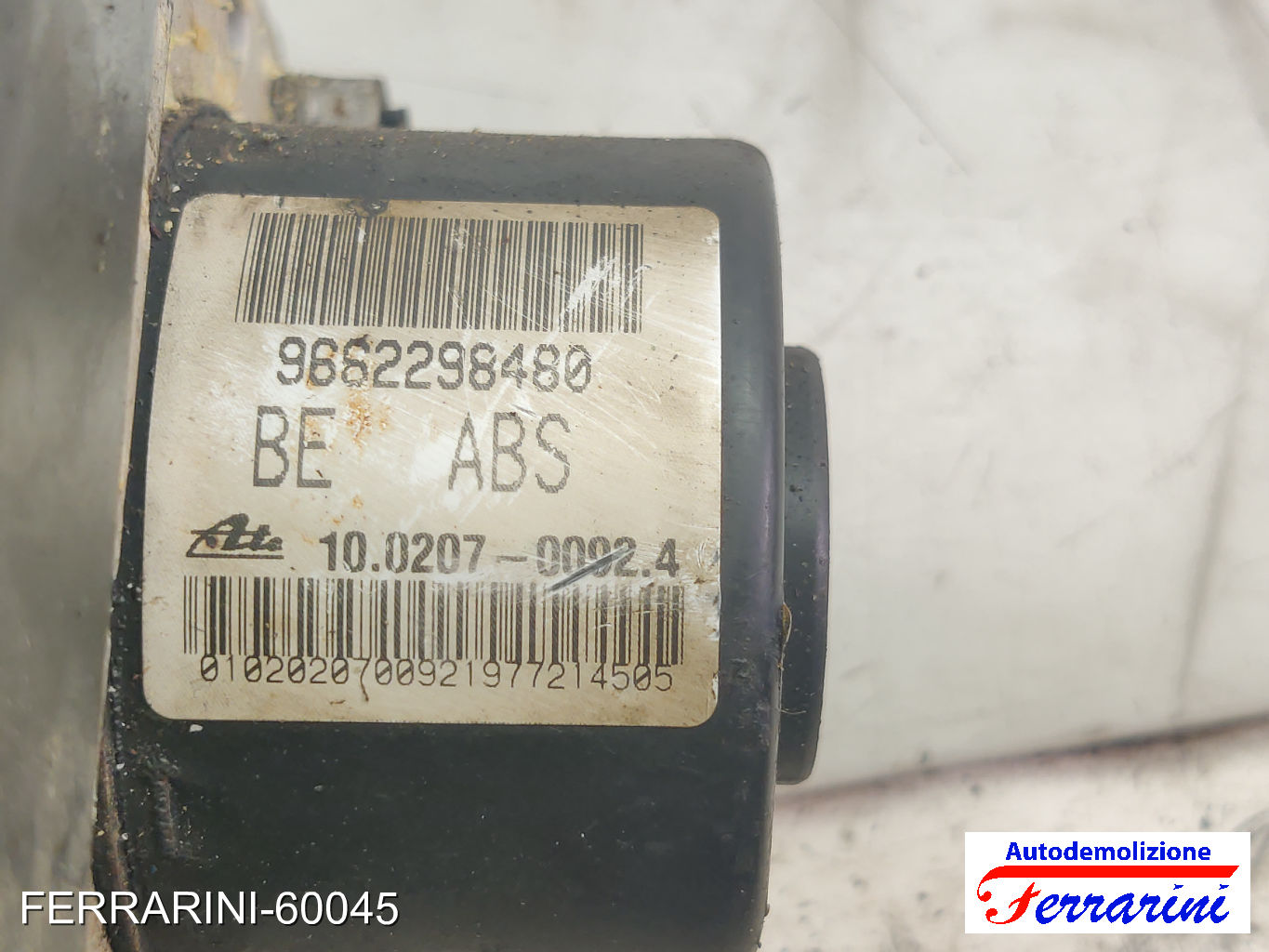 Centralina Pompa Abs CITROEN C3 1 FC, FN 1.1I 2002-2009 9662298480, 10020700924