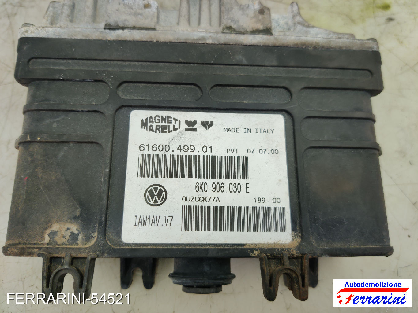Centralina Motore SEAT IBIZA 2 6K1 1.6I 1993-2002 6K0906030E, 6160049901