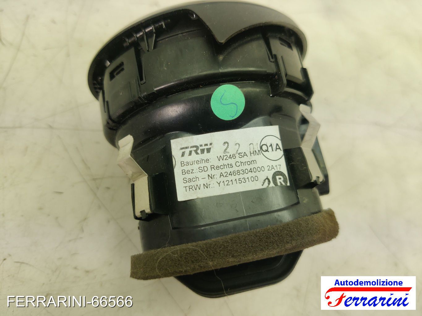 Bocchetta Areazione MERCEDES CLASSE B W242, W246 2011-2014 destra, dx, frontale