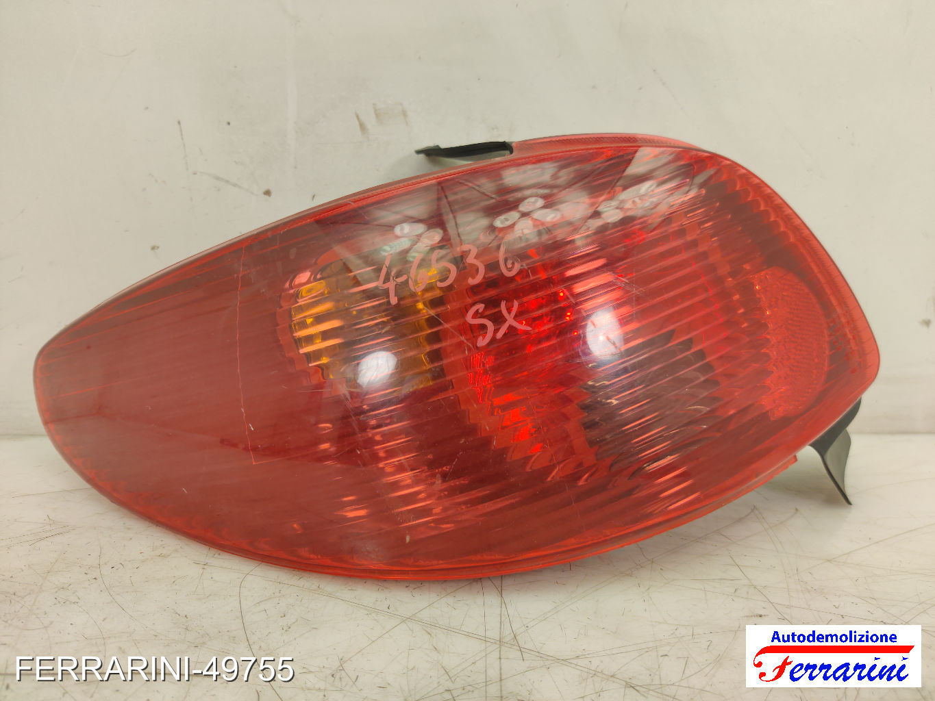Fanalino Stop Posteriore PEUGEOT 206 2A/C 1998-2007 sinistro, sx 6350P1, 6350S0 8