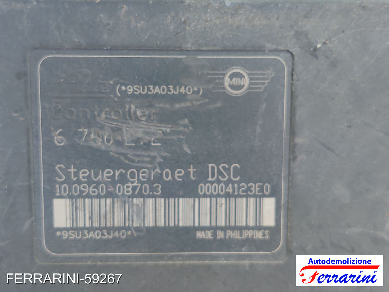 Centralina Pompa Abs MINI - R50, R53 COOPER S 2002-2006 34516760271