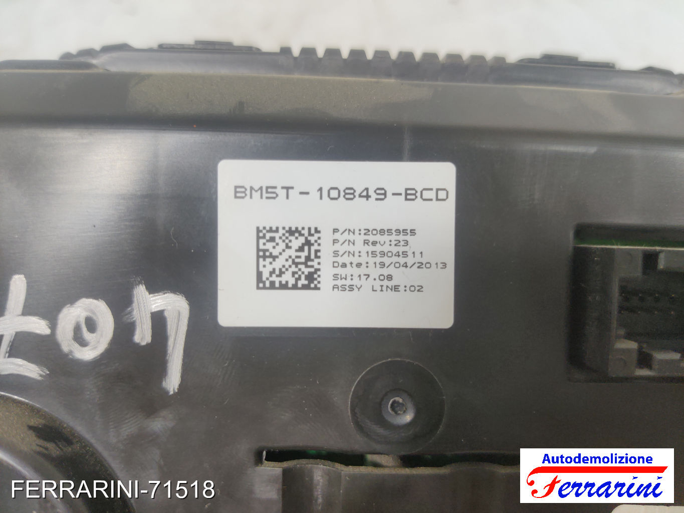 Quadro Contachilometri FORD FOCUS 3 TURNIER 1.6 TDCI 2010-2023 BM5T10849BCD 7