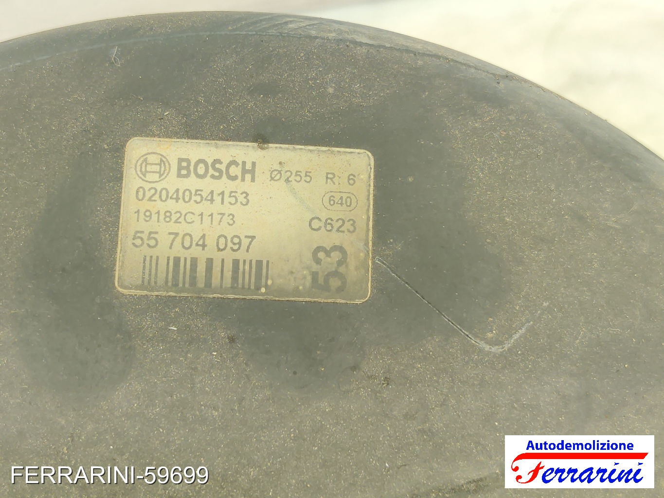 Servofreno FIAT GRANDE PUNTO 199 1.3 D MULTIJET 2005-2013 55704097, 0204054153