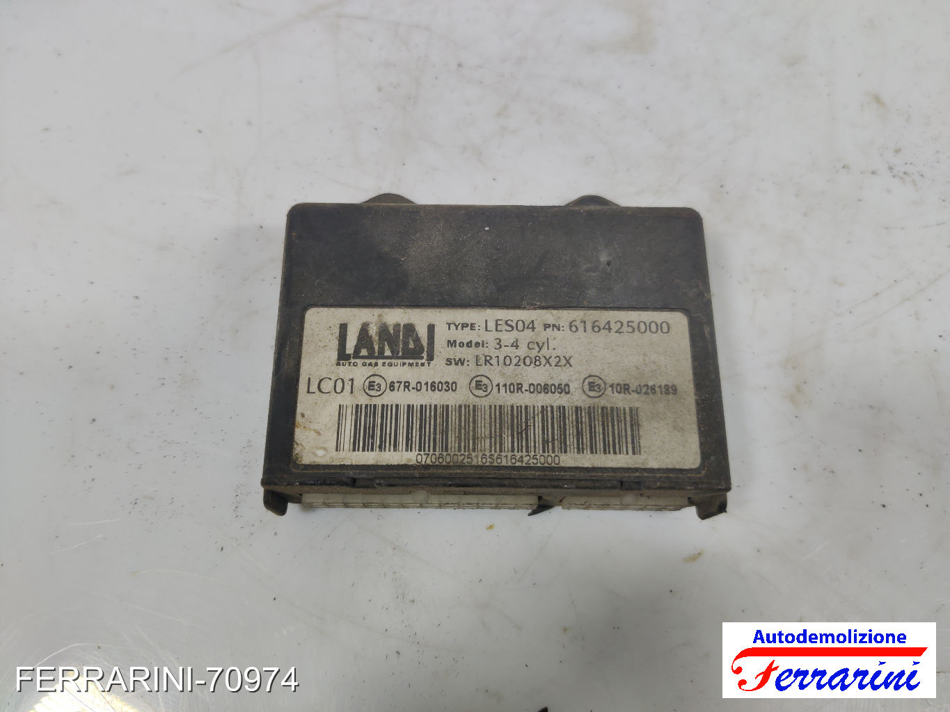 Centralina Gpl FIAT PANDA 169 1.2 2003-2012 616425000, LR10208X2X, 67R016030 7