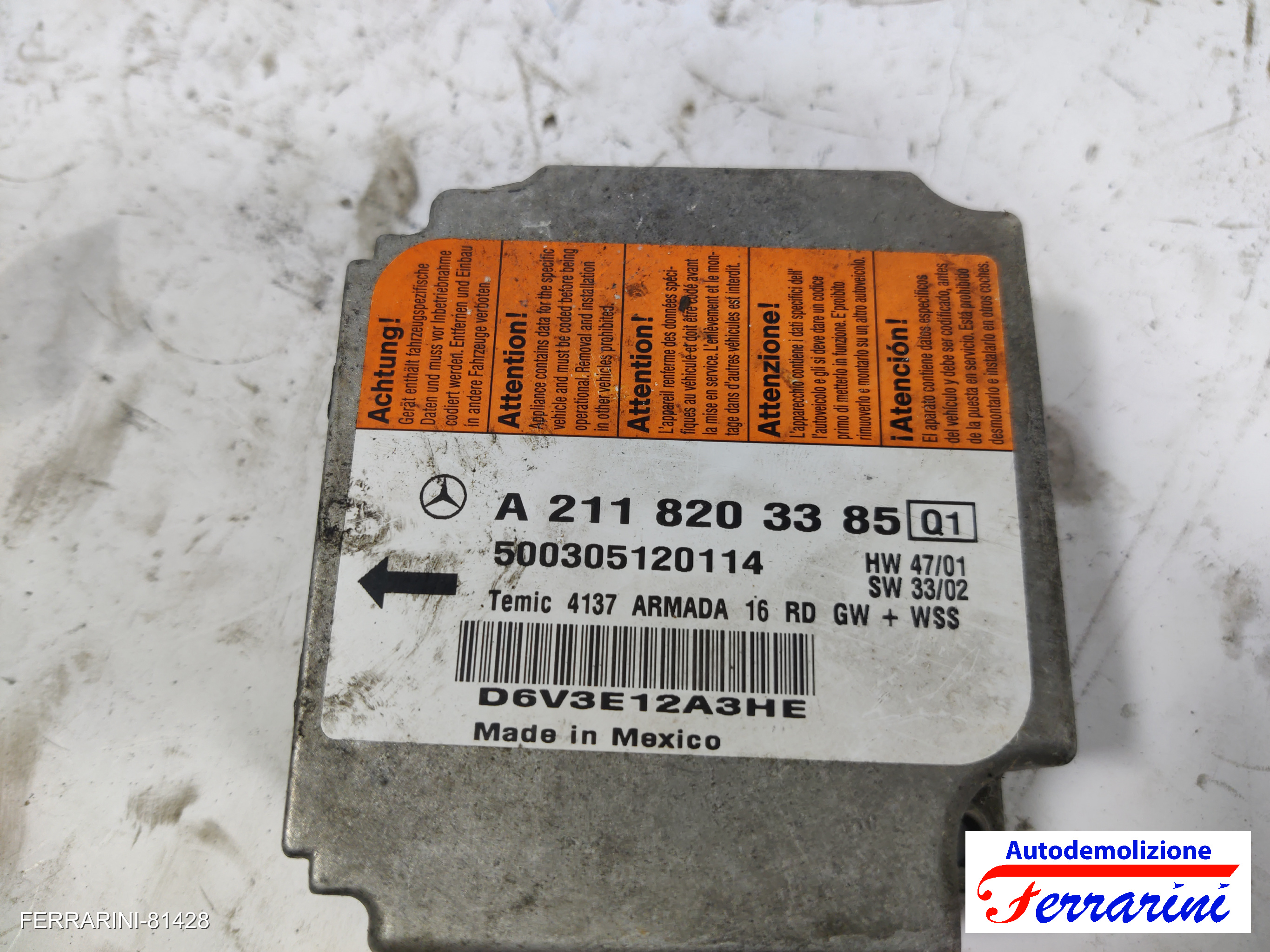 Centralina Airbag 2