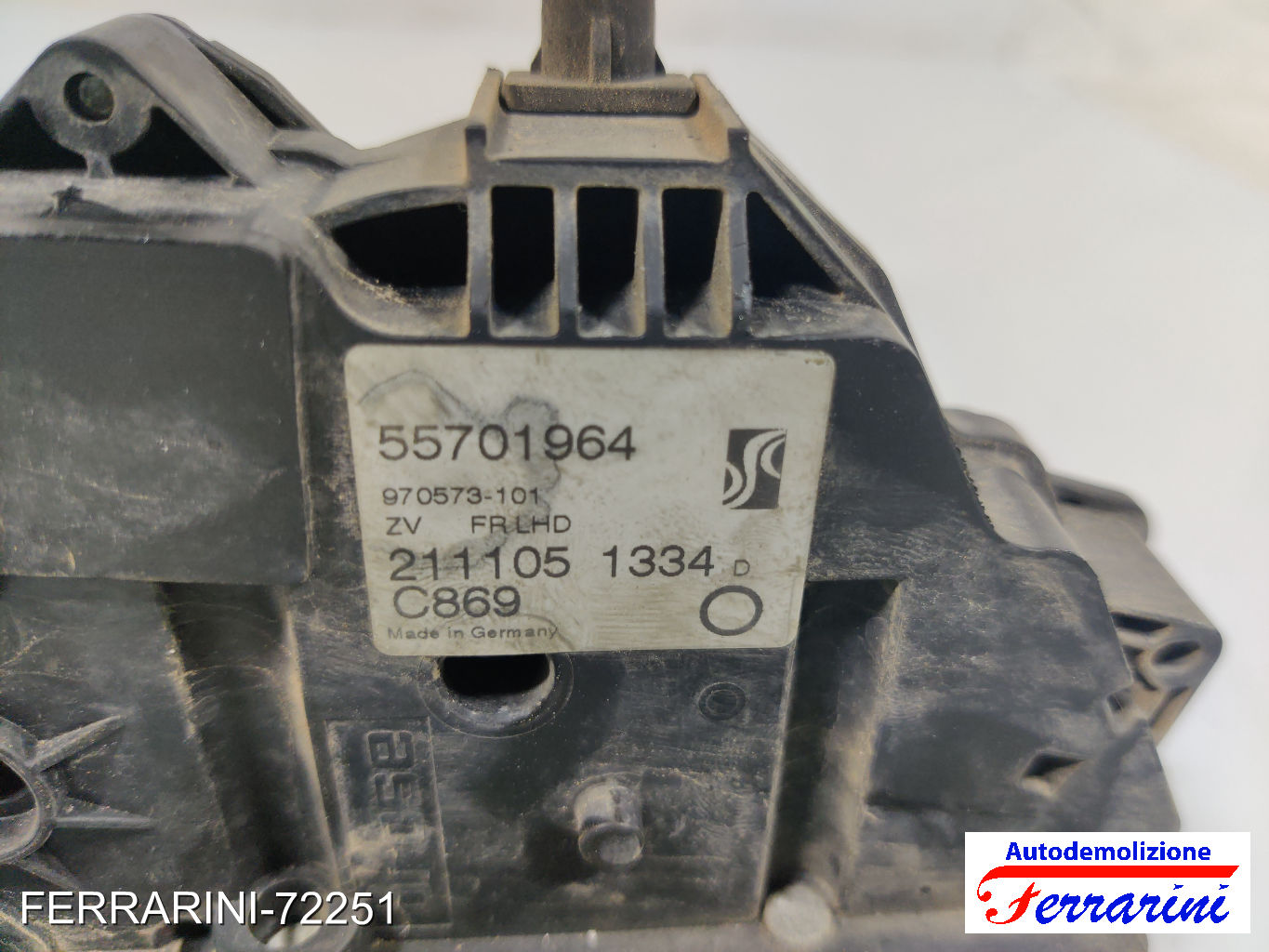 Serratura Porta FIAT GRANDE PUNTO 199 2005-2013 destro, dx, frontale, anteriore 6