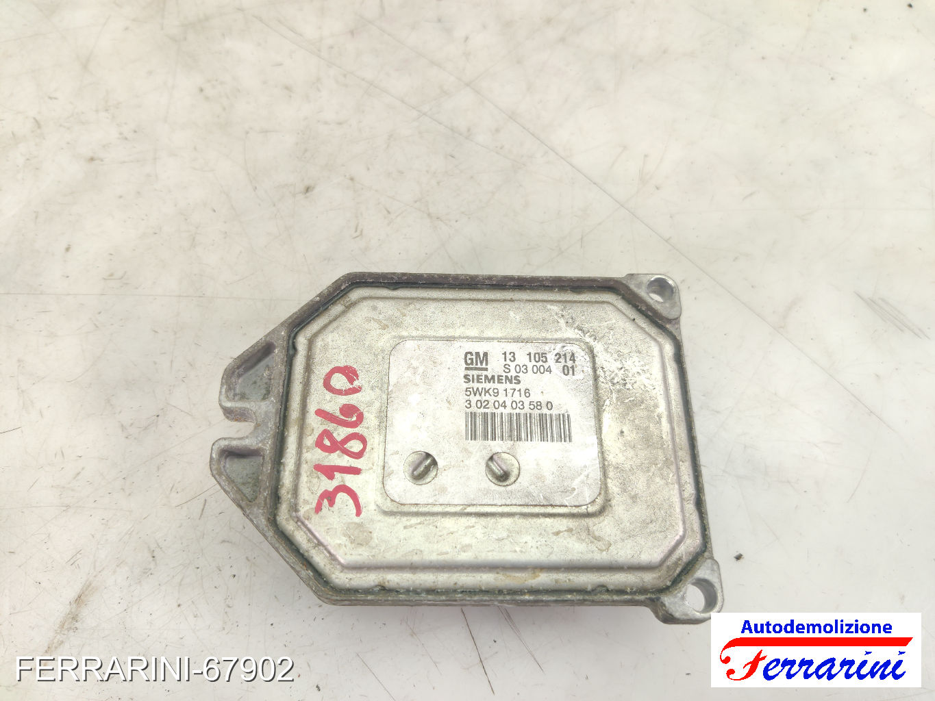 Kit Accensione OPEL MERIVA A X03 1.8 2003-2010 13105214 11