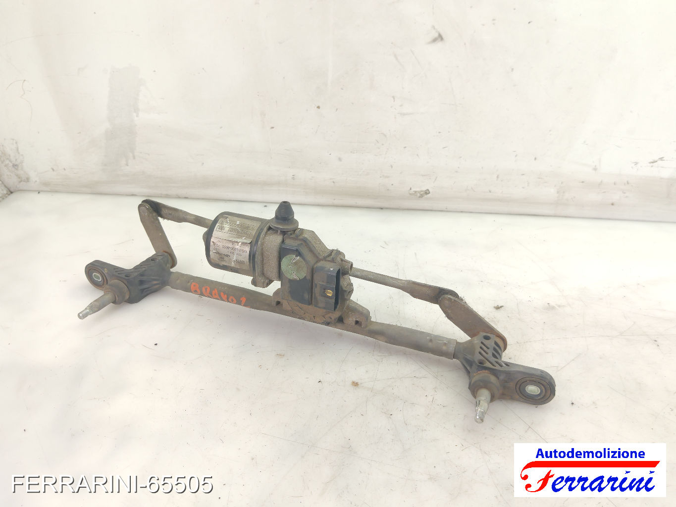 Spazzacqua Motorino Tergicristallo FIAT BRAVO 2 198 2007-2014 anteriore