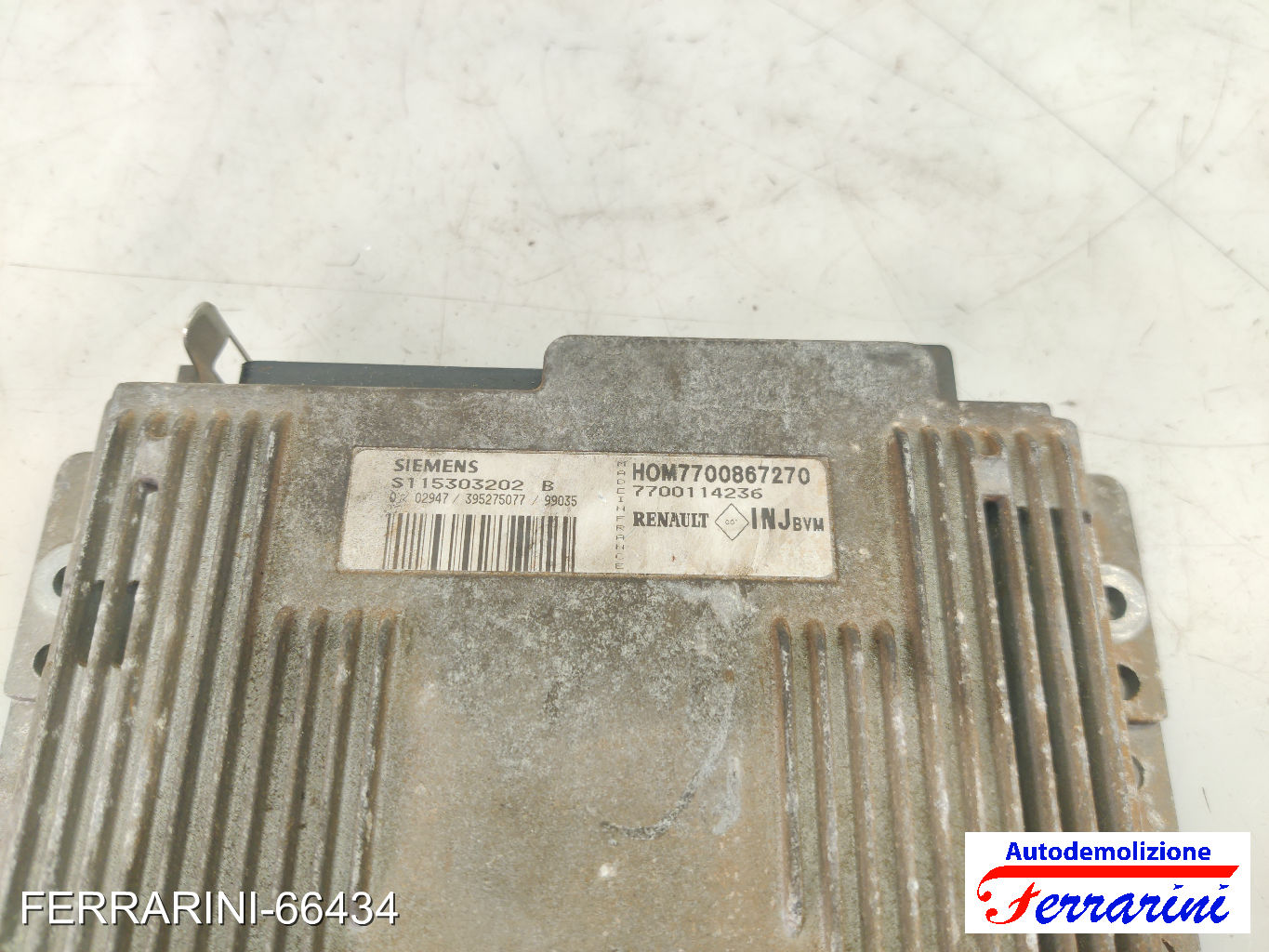 Centralina Motore RENAULT CLIO 2 BB, CB 1.6 1998-2005 7700114236, 7700867270 11