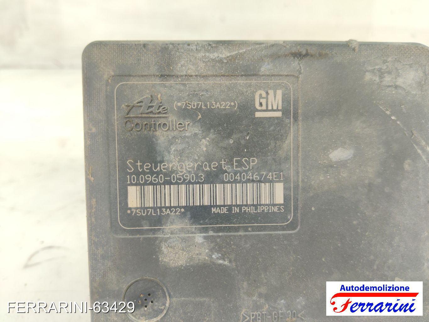 Centralina Pompa Abs OPEL ZAFIRA B A05 1.6 CNG 2005-2015 13244860, 10096005903