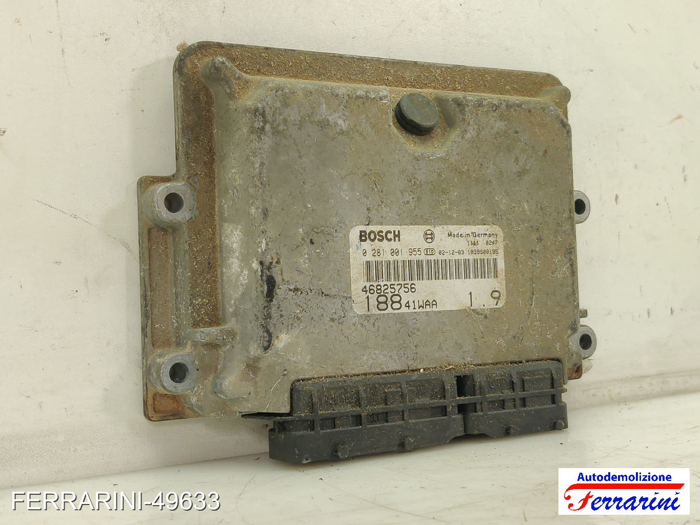 Centralina Motore FIAT PUNTO 188 1.9 JTD 2001-2012 0281001955, 1039500195 9