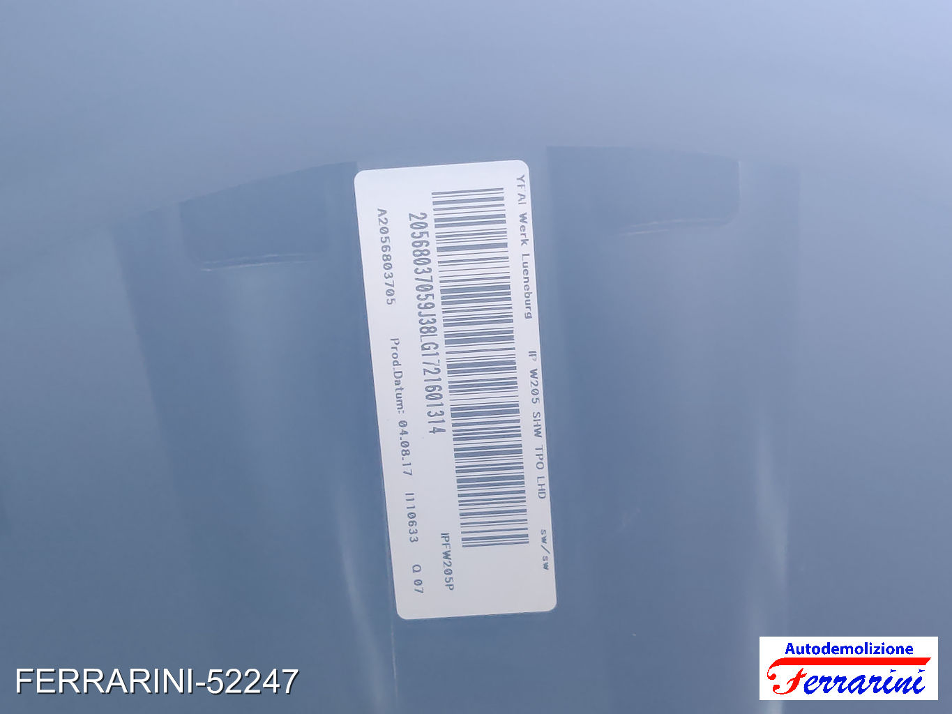 Kit Airbag Completo MERCEDES CLASSE C S205 2015-2018 A2059009427, A2056803705