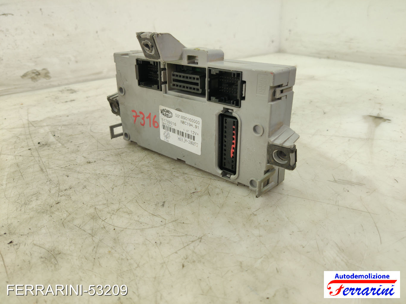 Body Computer FIAT CROMA 194 1.9 D MULTIJET 2005-2011 51789318, 501890160000