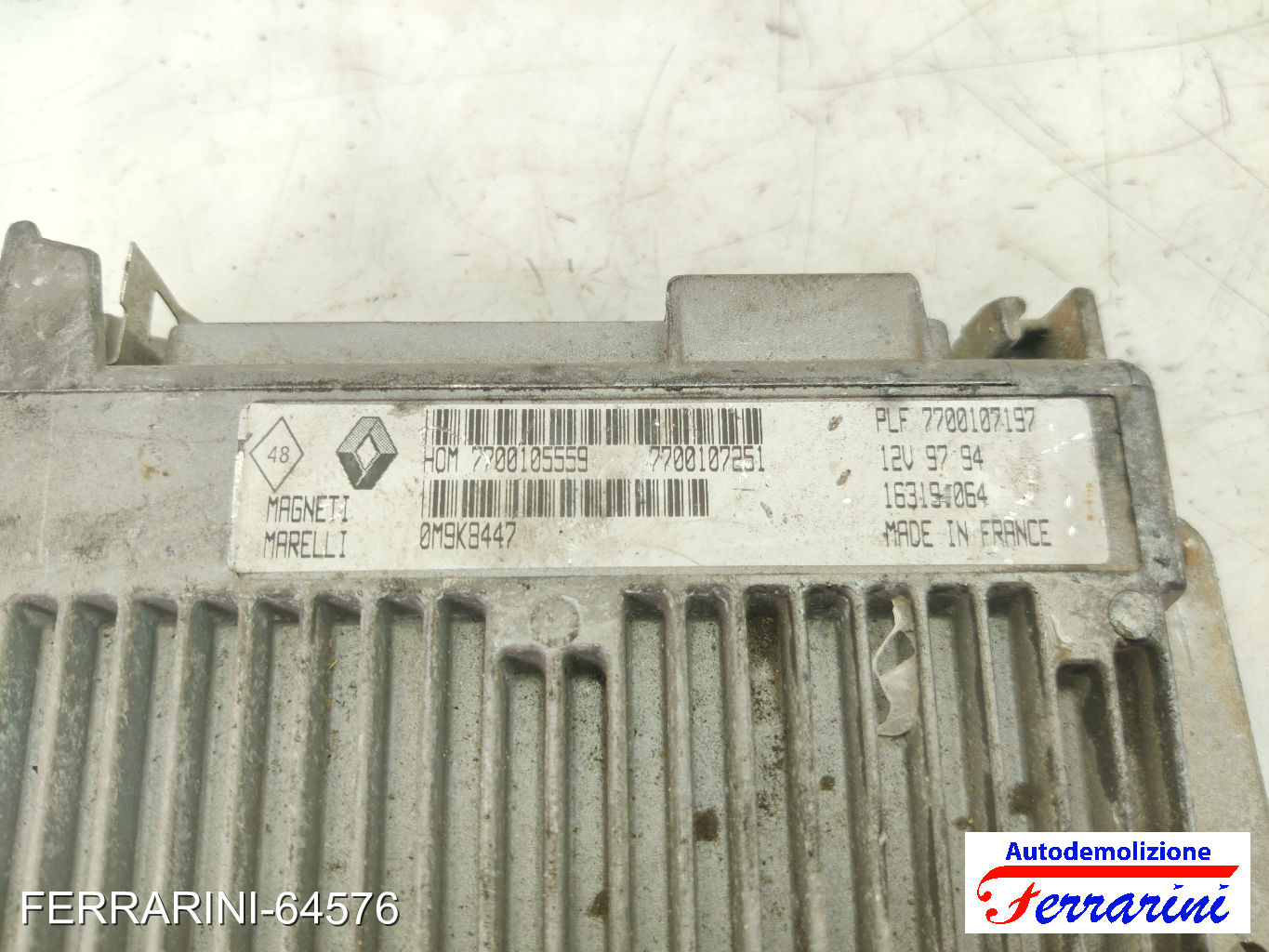 Centralina Motore RENAULT CLIO 2 BB, CB 1.2 1998-2010 7700107251, M7700105559 8