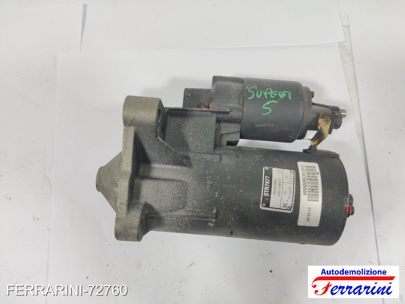 Motorino Avviamento RENAULT SUPER 5 B/C40 1.1 1984-1988 7700115294, 0001106017
