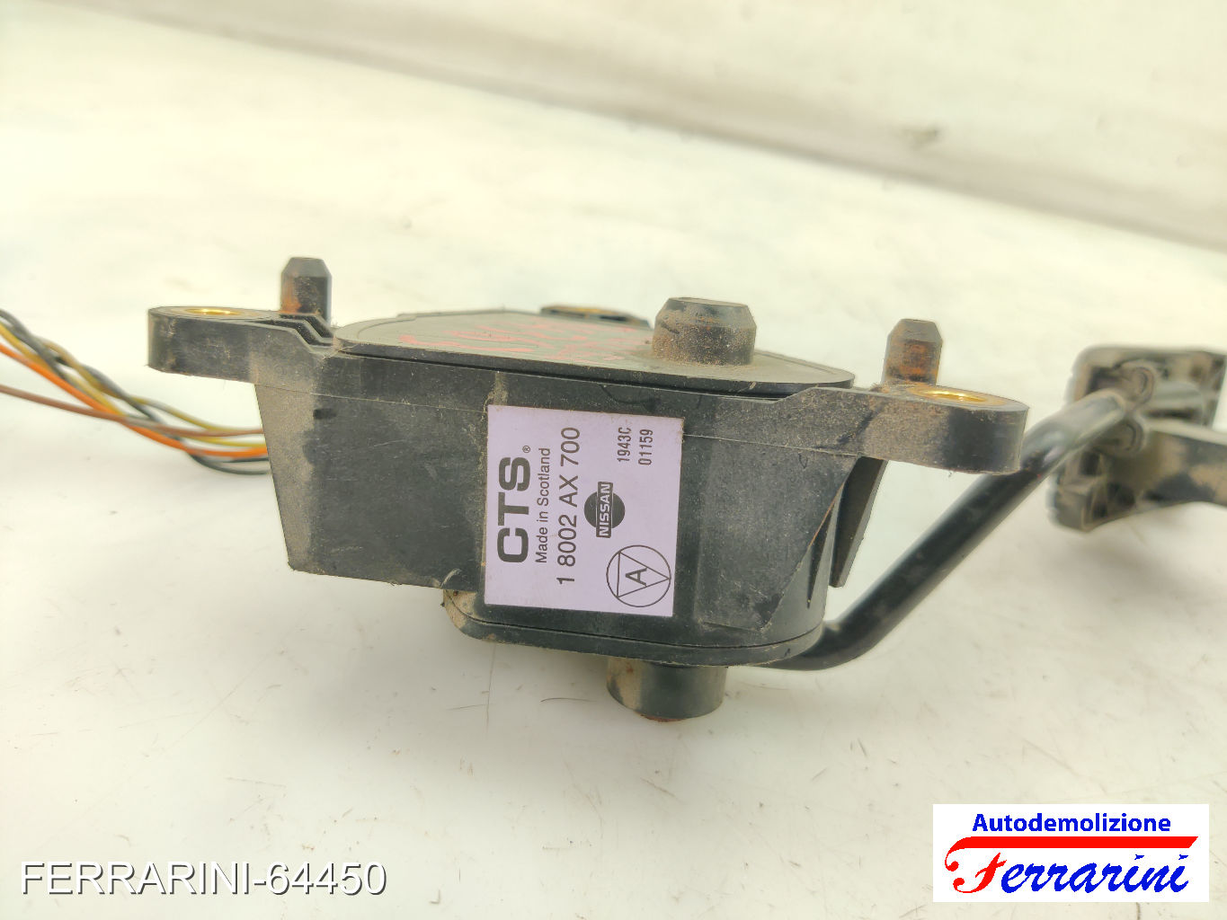 Pedale Acceleratore NISSAN MICRA 3 K12 1.2 16V 2003-2010 18002AX700, 1943C 8
