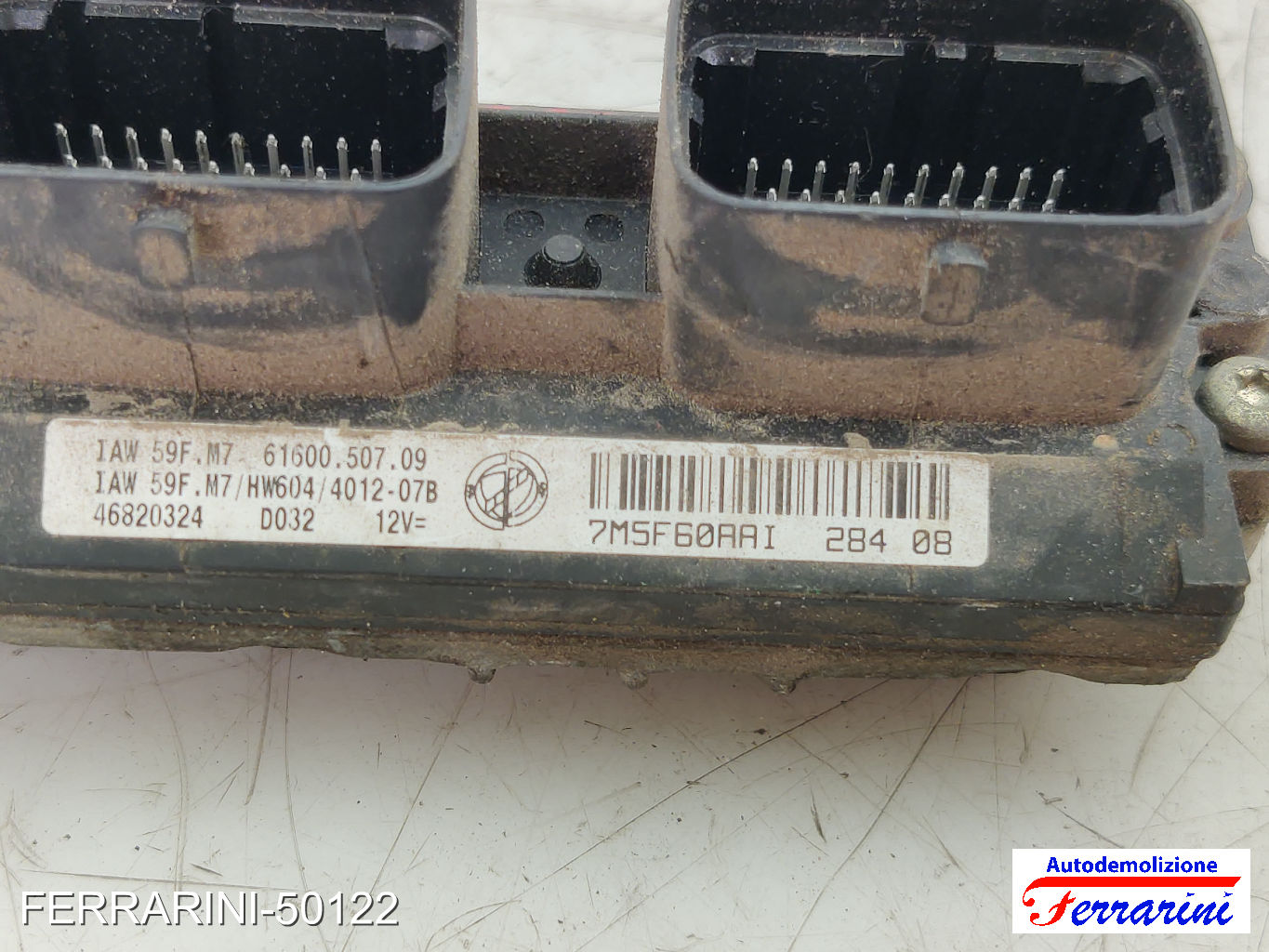 Centralina Motore FIAT SEICENTO 600 187 1.1 1998-2010 46820324, IAW59FM7