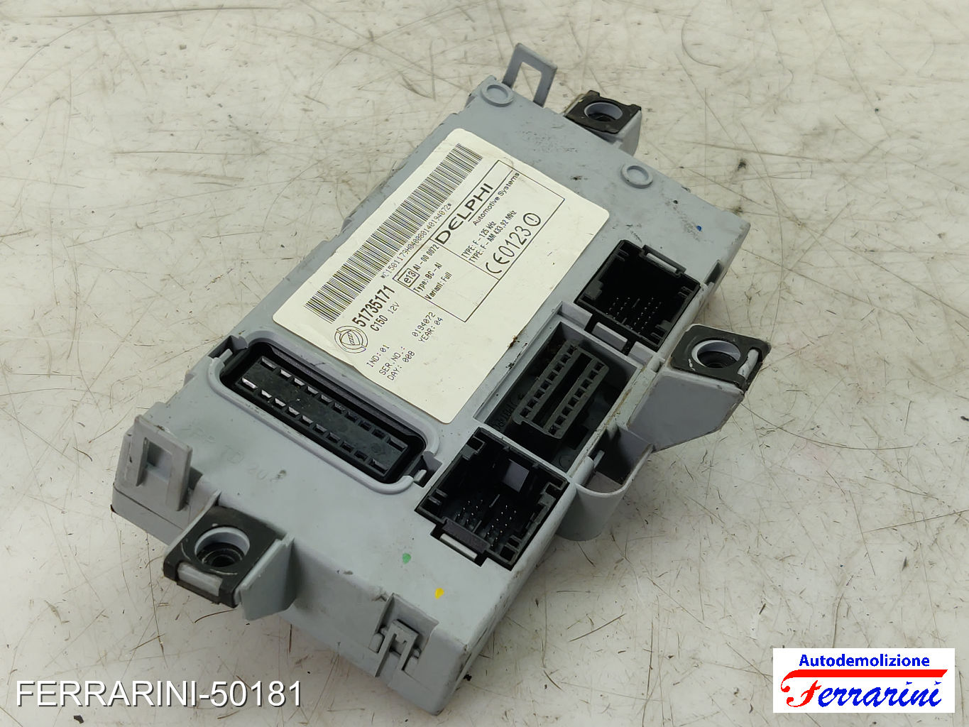 Body Computer FIAT PUNTO 188 1.2 60 1999-2010 51735171 6