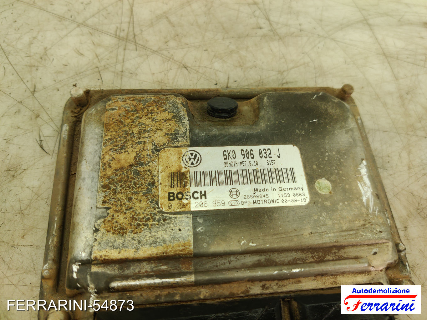 Centralina Motore SEAT IBIZA 2 6K1 1.4I 1993-2002 6K0906032J, 0261206959 8