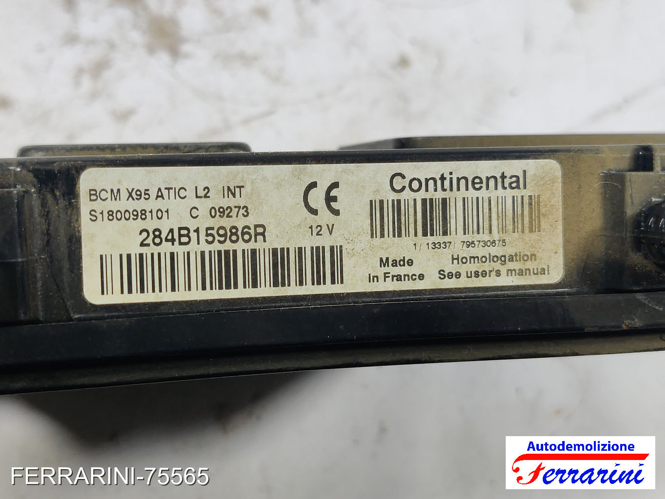 Body Computer RENAULT SCENIC 3 JZ0/1 1.5 DCI 2009-2023 284B15986R, 180098101