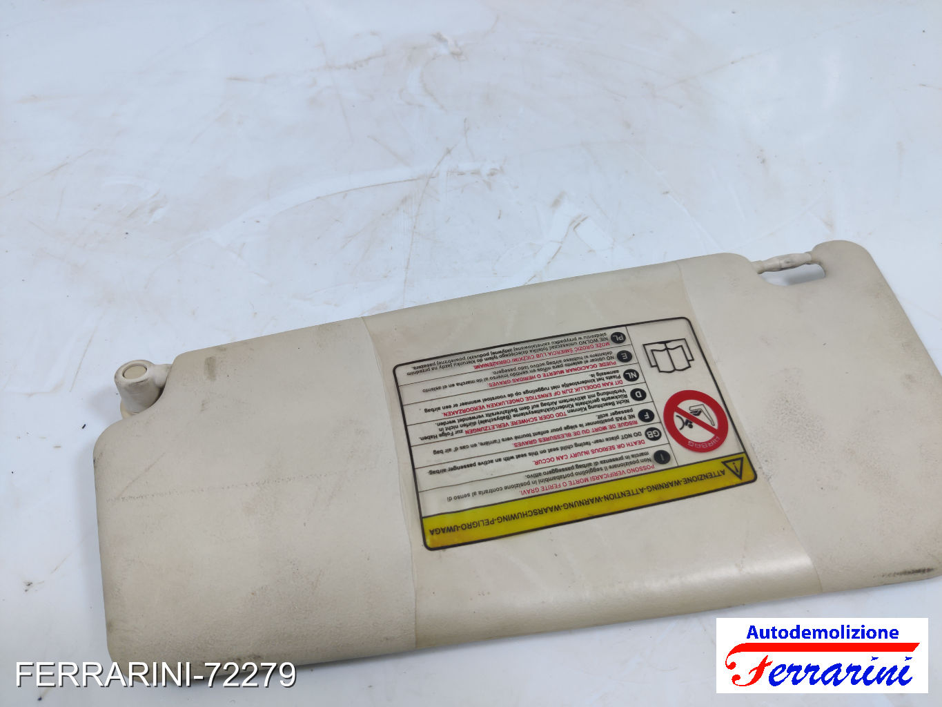 Aletta Parasole FIAT GRANDE PUNTO 199 2005-2013 destro, dx 735411165, 49991