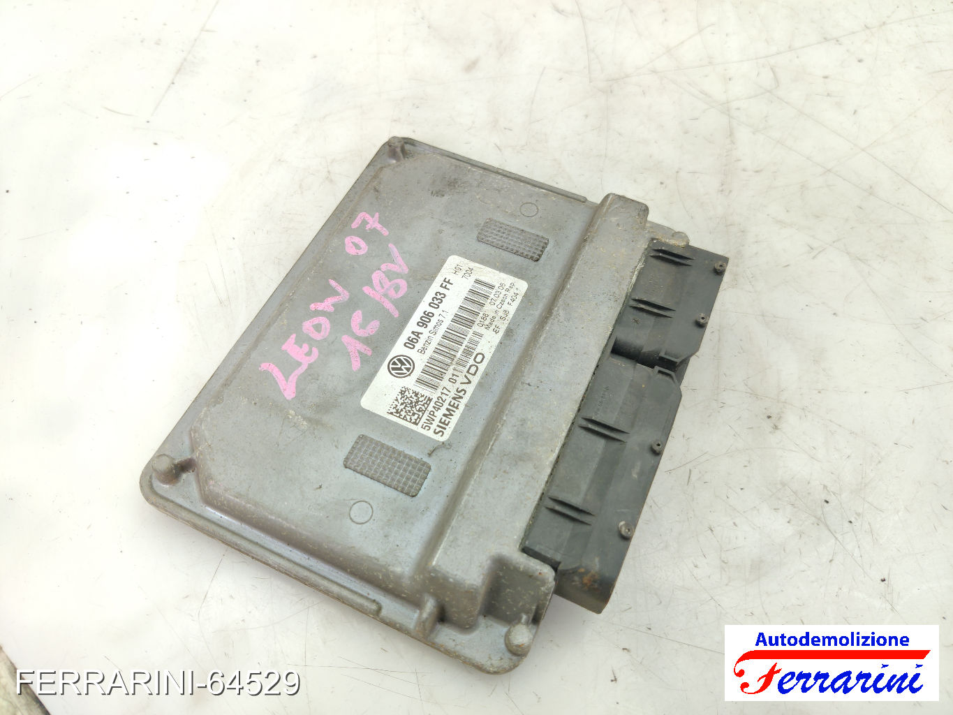 Centralina Motore AUDI A3 8P1 1.6 2003-2012 06A906033FF, 5WP40217