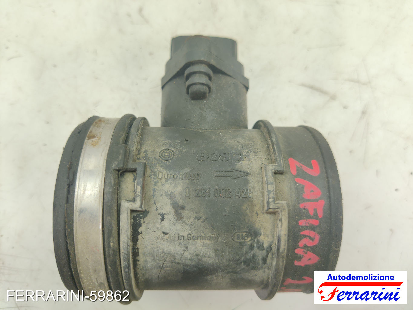 Debimetro OPEL VECTRA B SW J96 2.0 DTI 16V 1997-2003 93171356, 93171355