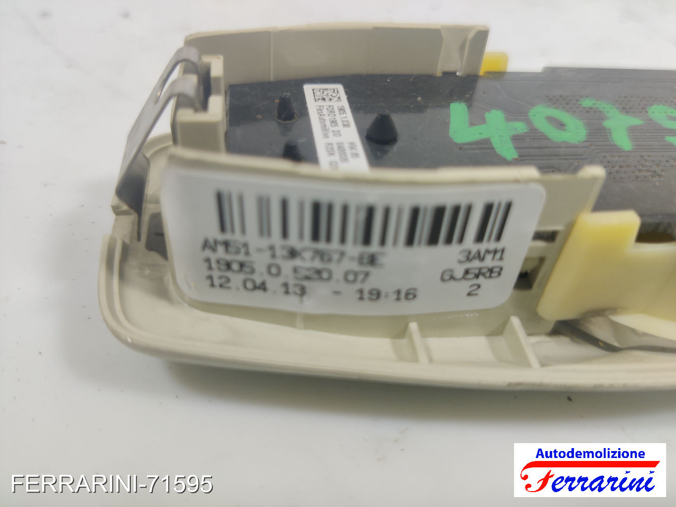 Plafoniera FORD FOCUS 3 TURNIER 2010-2023 AM5113K767BE, 19051030, 1905052007