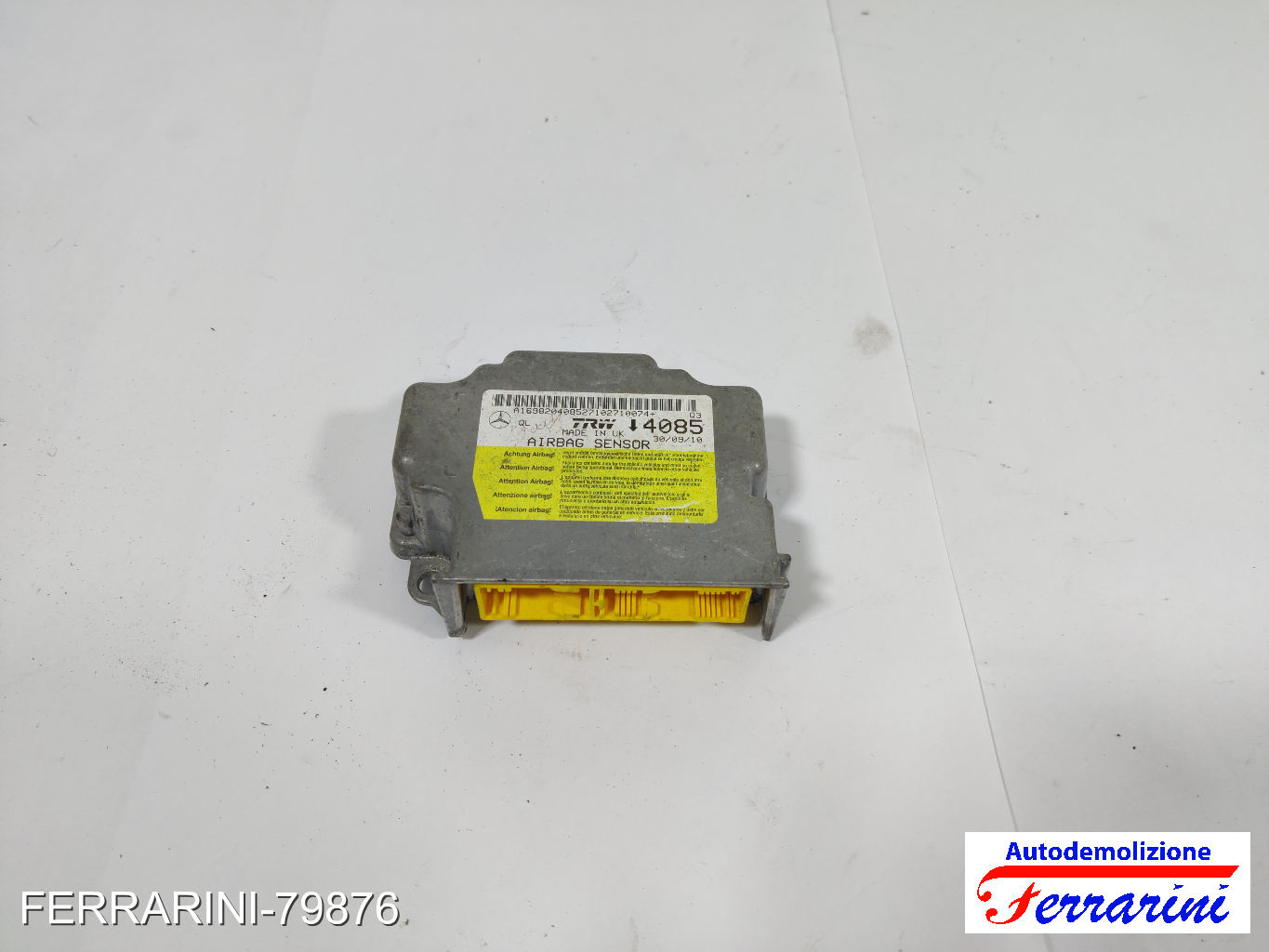 Centralina Airbag MERCEDES CLASSE A W169 2004-2012 A1698204085