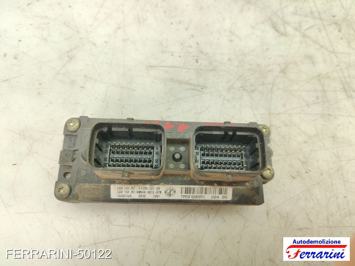 Centralina Motore FIAT SEICENTO 600 187 1.1 1998-2010 46820324, IAW59FM7