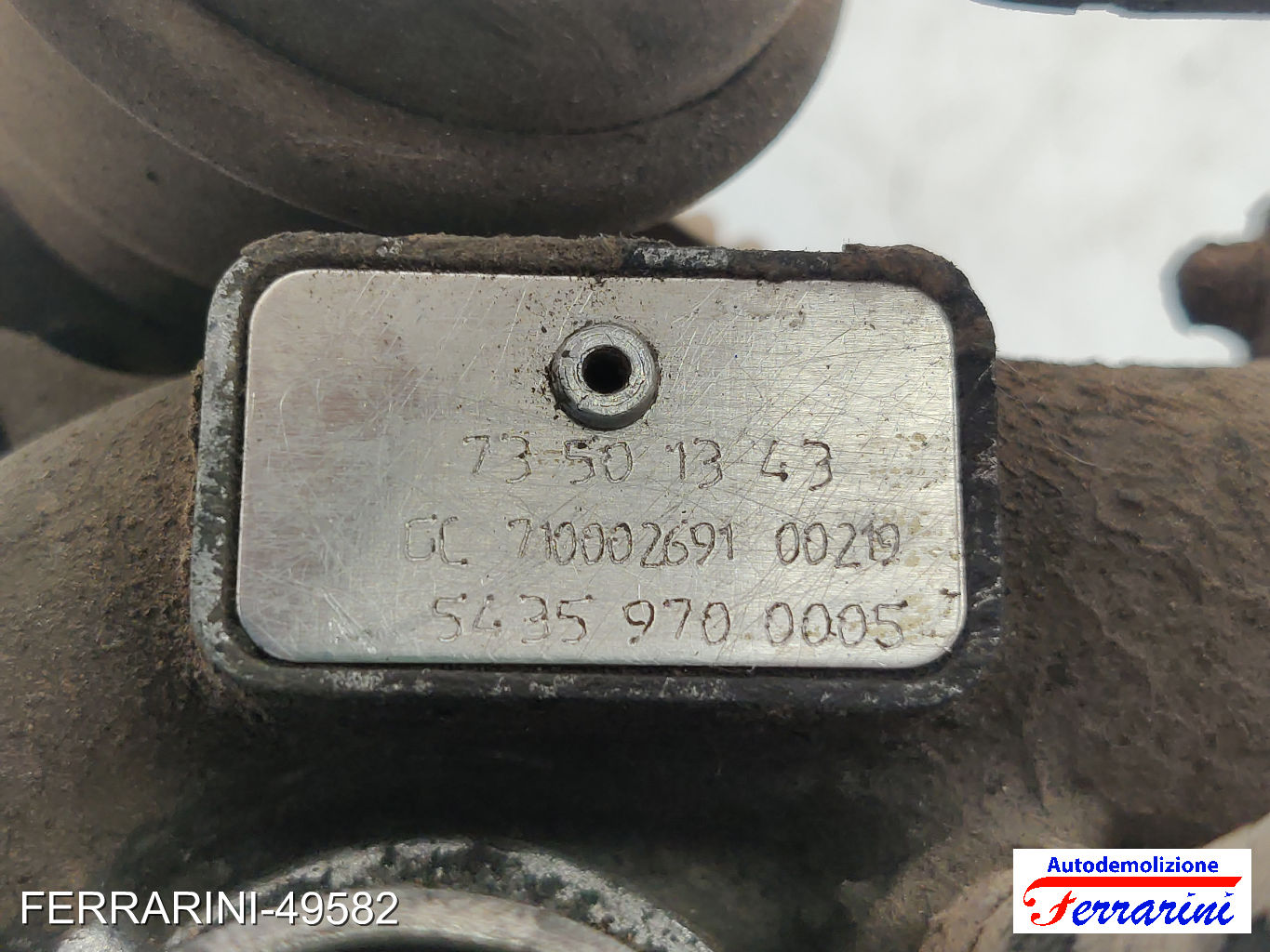 Turbina FIAT PUNTO 188 1.3 JTD 16V 2003-2012 73501343, 54359700005, 71784113