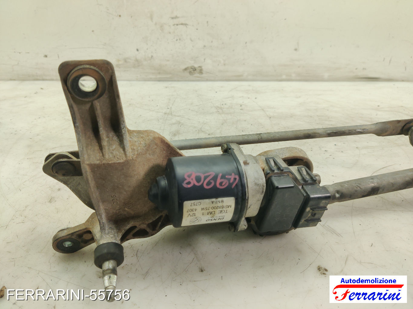 Spazzacqua Motorino Tergicristallo LANCIA MUSA 350 2006-2012 anteriore, frontale 10