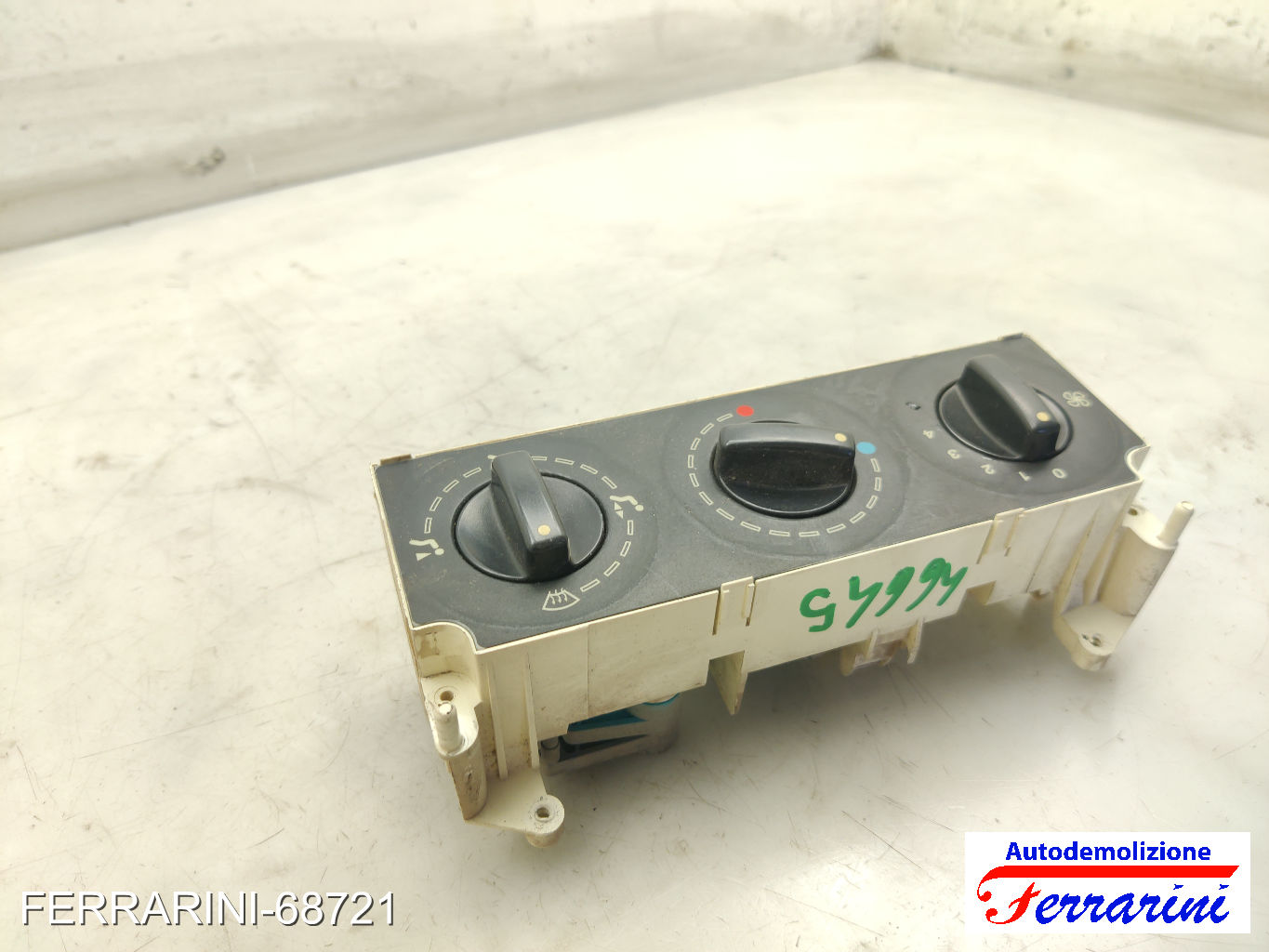 Tastiera Clima CITROEN BERLINGO M 1999-2011 anteriore, frontale 6451AG