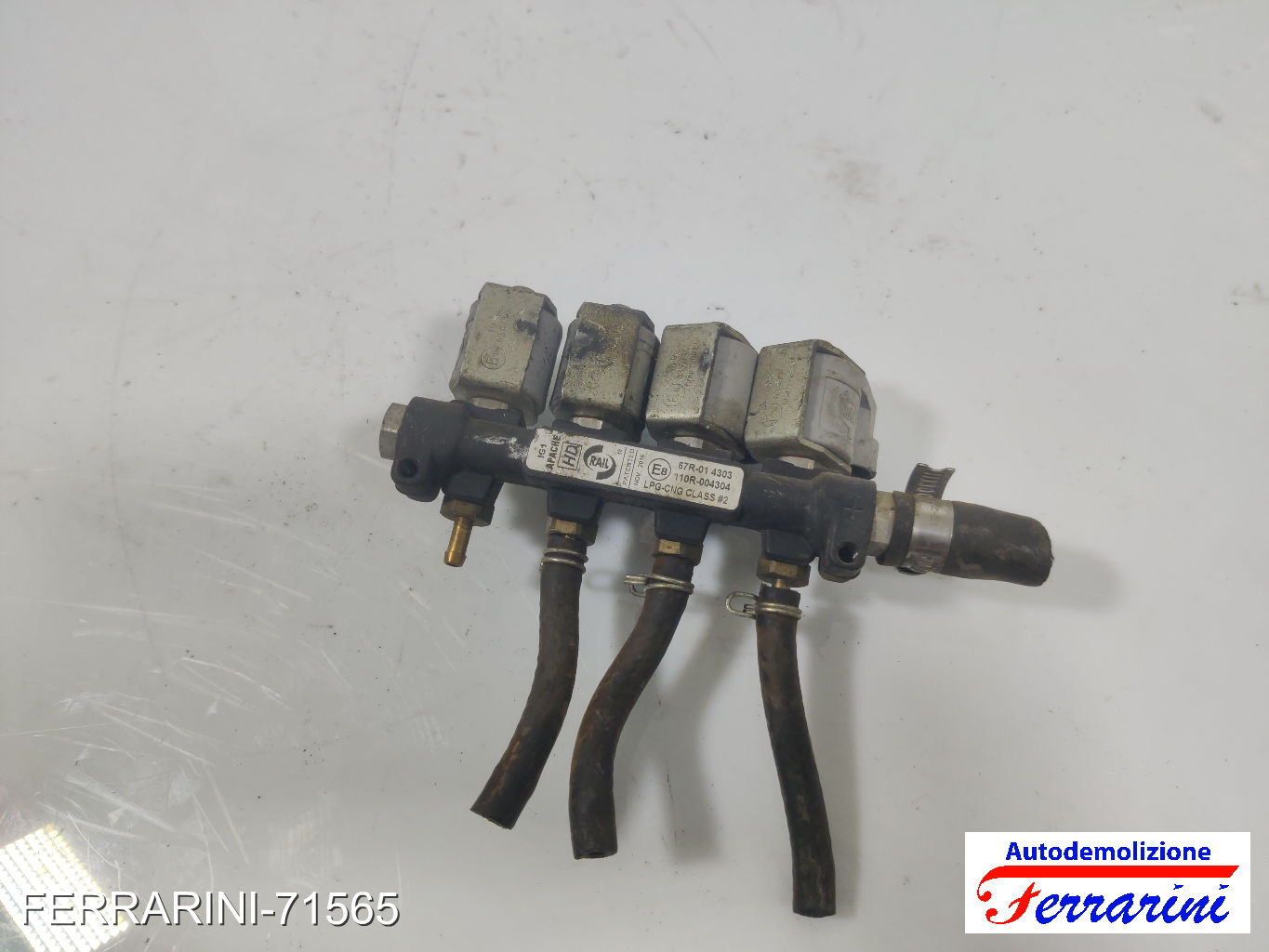 iniettori 4 GPL FIAT PANDA 169 1.2 2003-2012 87R014303, 67R014303, RAILAPACHEHD