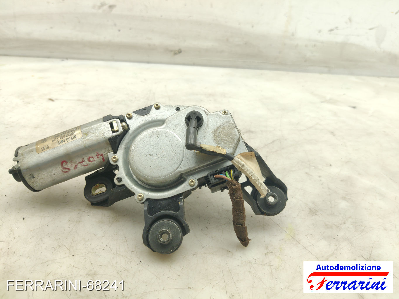 Spazzacqua Motorino Tergicristallo VW POLO 9A, 9N 2001-2007 posteriore, post 9