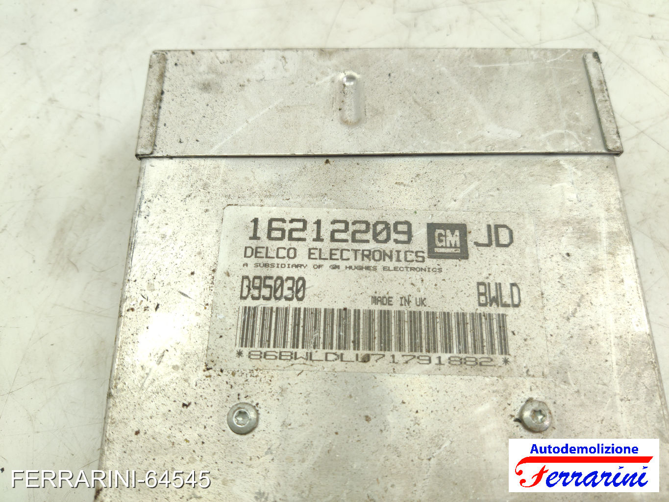 Centralina Motore OPEL CORSA B S93 1.2I 1993-2000 16212209, D95030 6