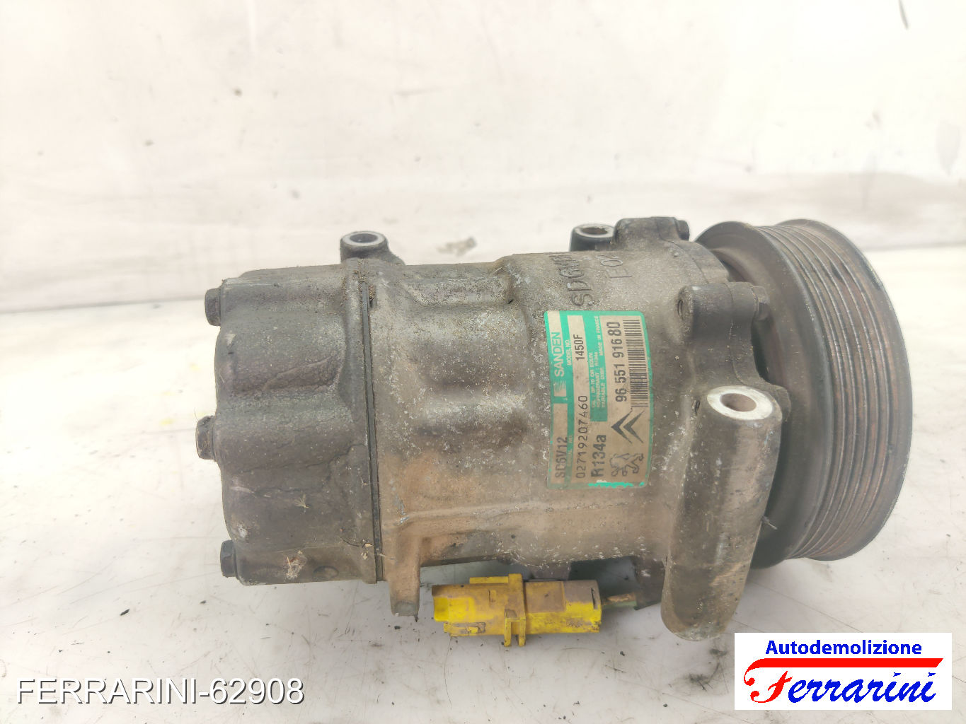 Compressore Clima CITROEN C2 JM 1.4 HDI 2003-2009 9655191680, 6453QG, 6453QC