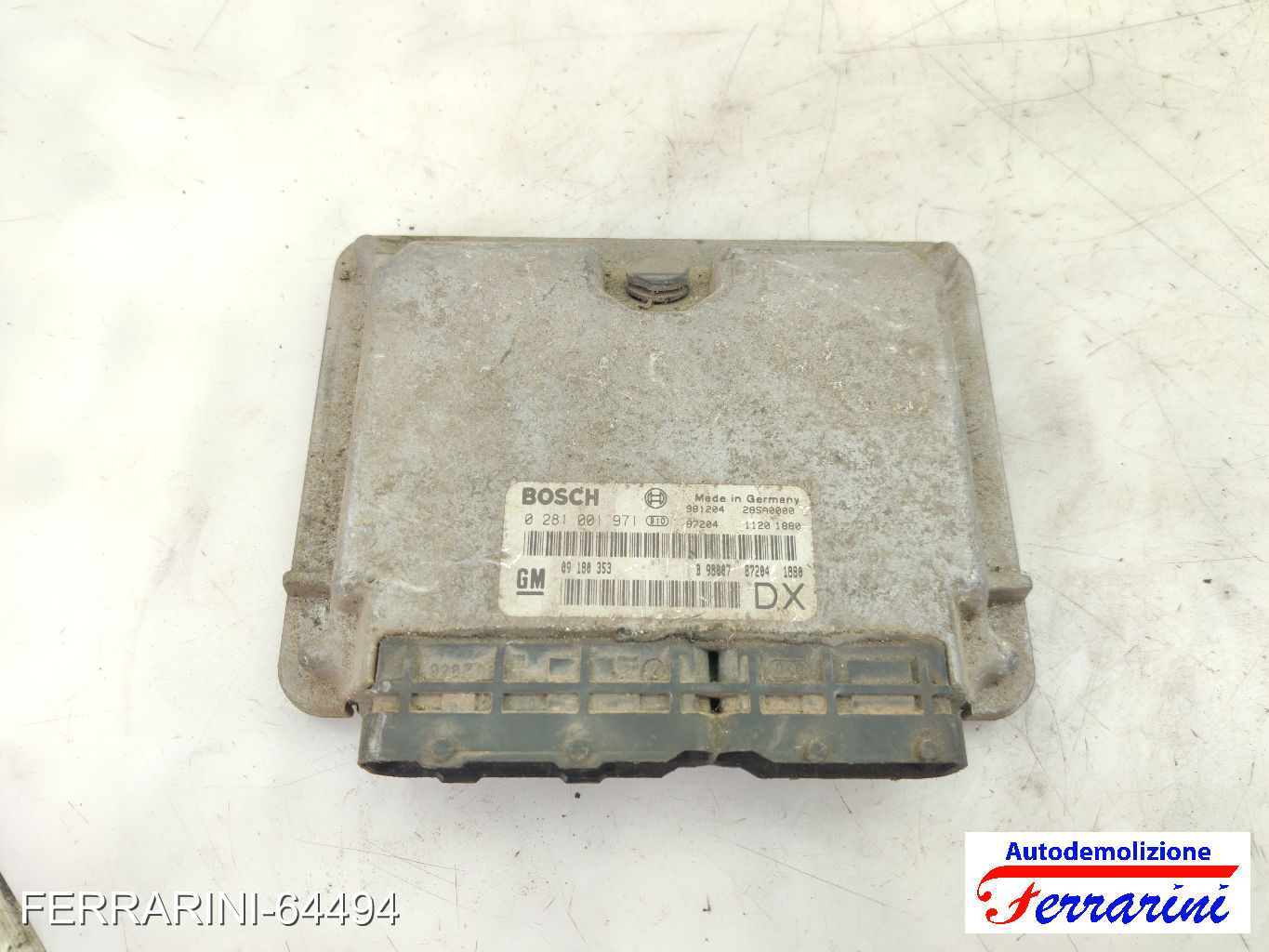 Centralina Motore OPEL ASTRA G SW T98 2.0 DI 1998-2004 09180353, B98807
